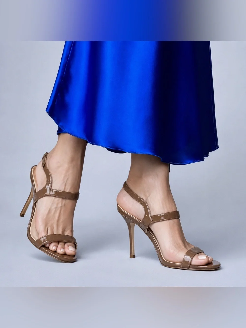 Jimmy Choo Ivette 85 Patent Leather Criss Cross Strappy Pumps Stiletto Heels